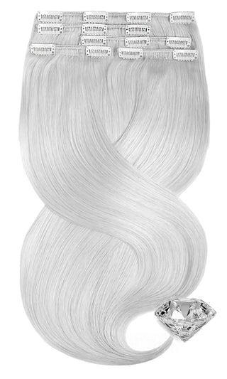 Clip-in Extensions Diamond Line SILVERBLOND