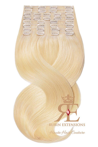 Honey Blonde clip-in extensions, Deluxe Line, available in 60 cm or 70 cm – Rubin Extensions®