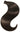 Clip-in human hair ponytail in Black-Brown, lengths from 35 to 55 cm – Rubin Extensions®