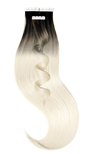 TAPE-IN EXTENSIONS  SOMBRE-BALAYAGES, Expresso Black & Pearl Blond