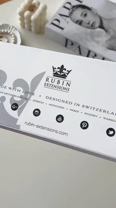 Bulk cut hair Natural Black-Brown in elegant packaging – Rubin Extensions