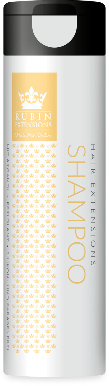 Extensions care shampoo, 250 ml, bottle with label – Rubin Extensions®